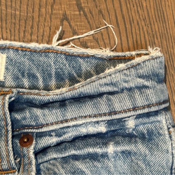 Abercrombie & Fitch The 90s Straight Ultra High Rise Jeans Size 24 S Vent Hem - Picture 8 of 16
